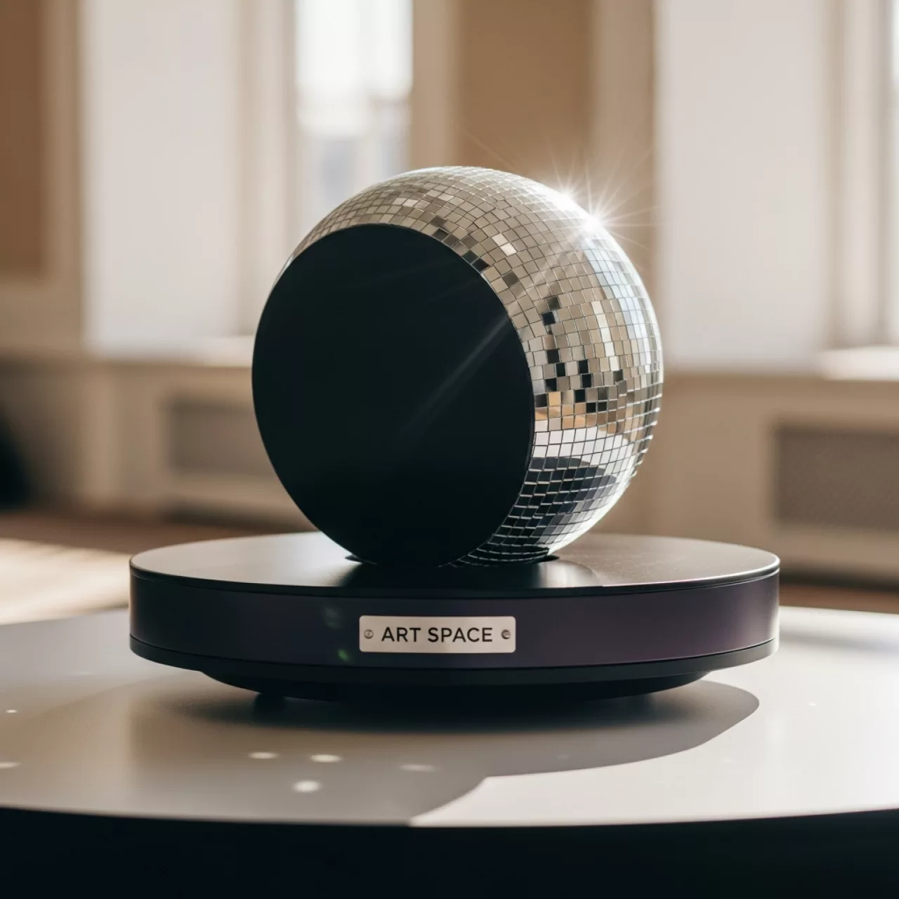 Аренда Стол вращения зеркального шара 52 см в отеле «Богатырь» — ART SPACE