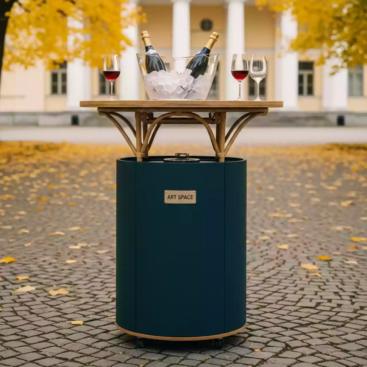 Аренда Стол выдвижной из ротанга Cool Bar Rattan 7846311 550 в санатории «Металлург» — ART SPACE