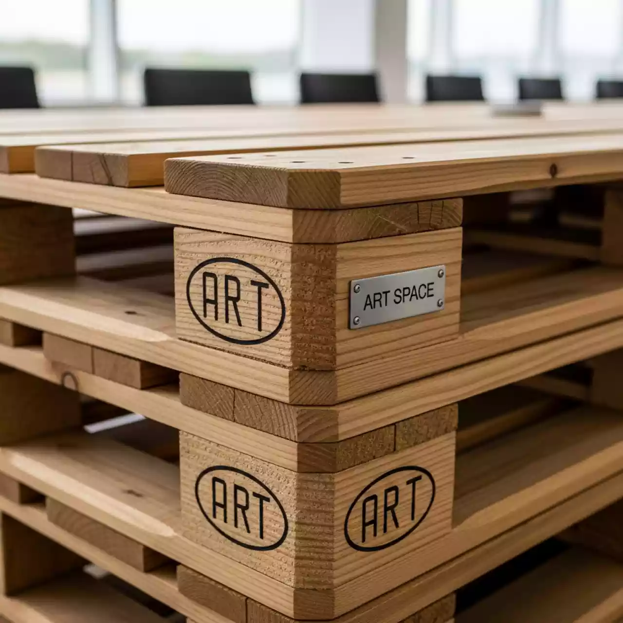 Аренда Стол Wood pallet 2 из паллет 120x80 в санатории «Черноморье» — ART SPACE