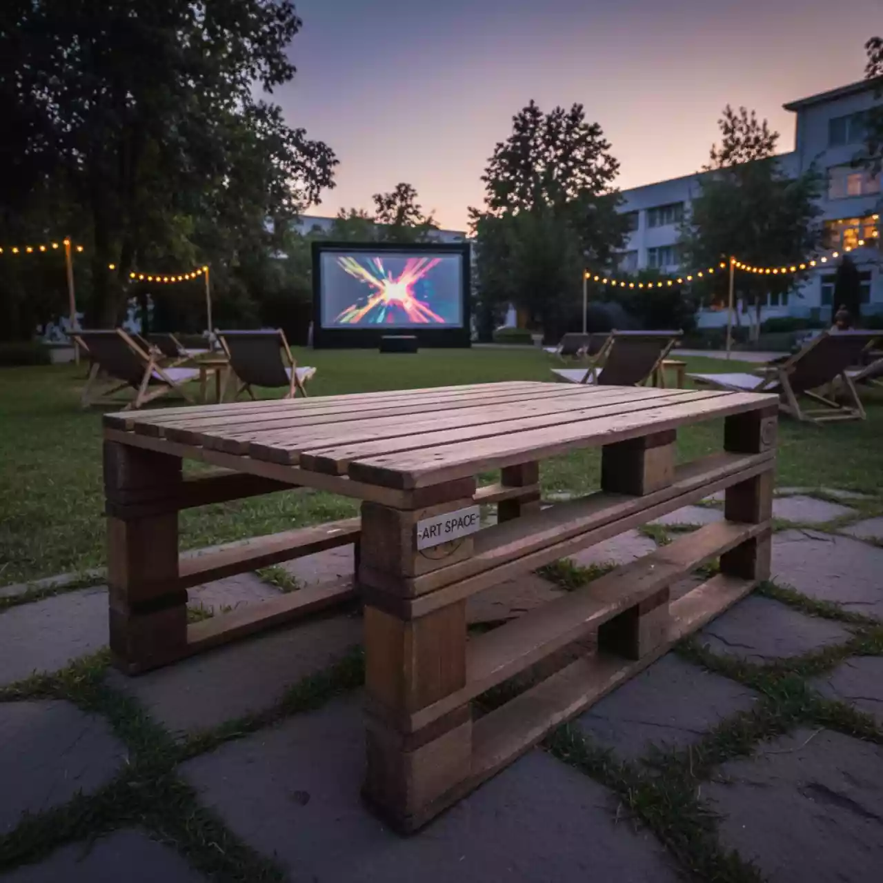 Аренда Стол Wood pallet 3 120х80 из паллет в санатории «Заполярье» — ART SPACE