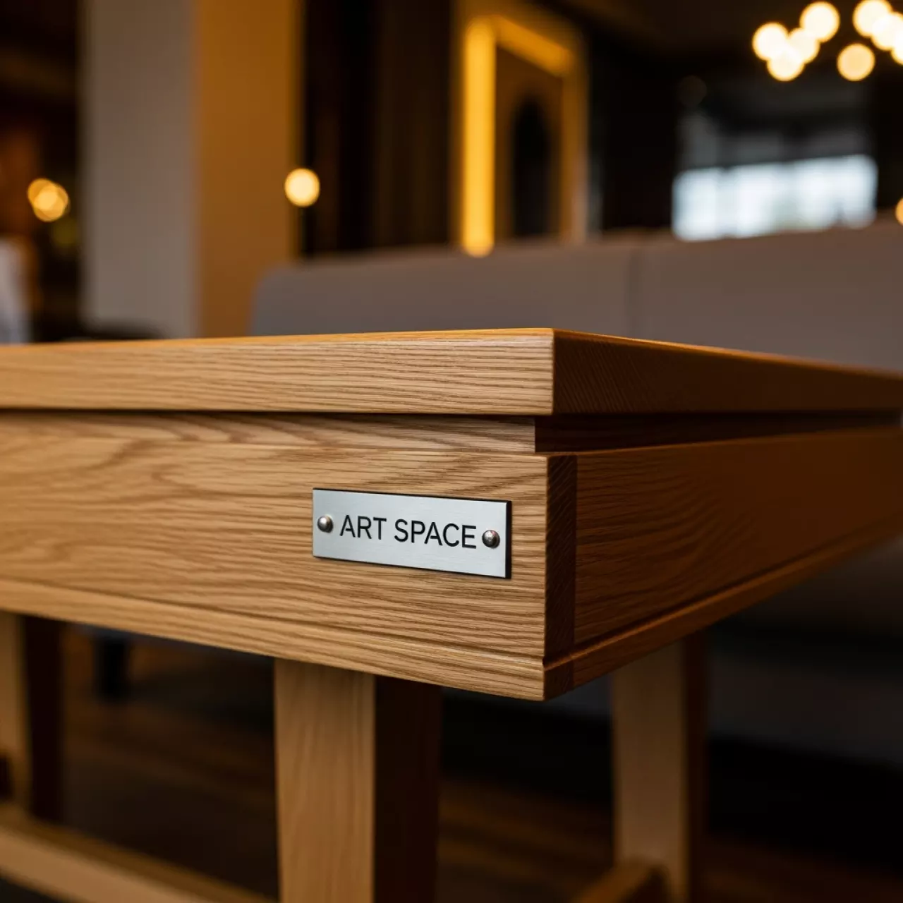 Аренда Стол журнальный 800х600х580 дуб в ресторане «Voda» — ART SPACE