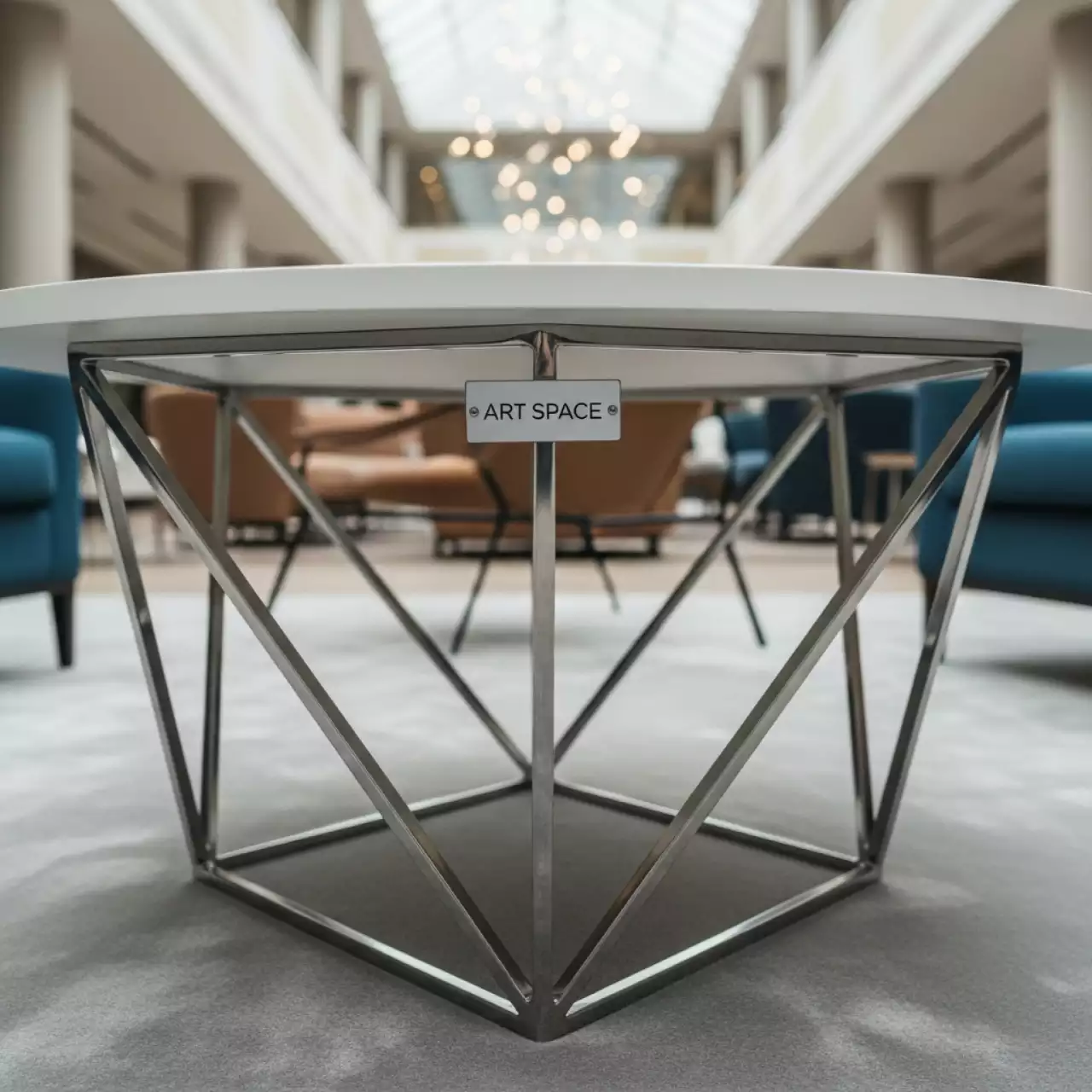 Аренда Стол журнальный Andrea Silver White в Rodina Grand Hotel & SPA — ART SPACE