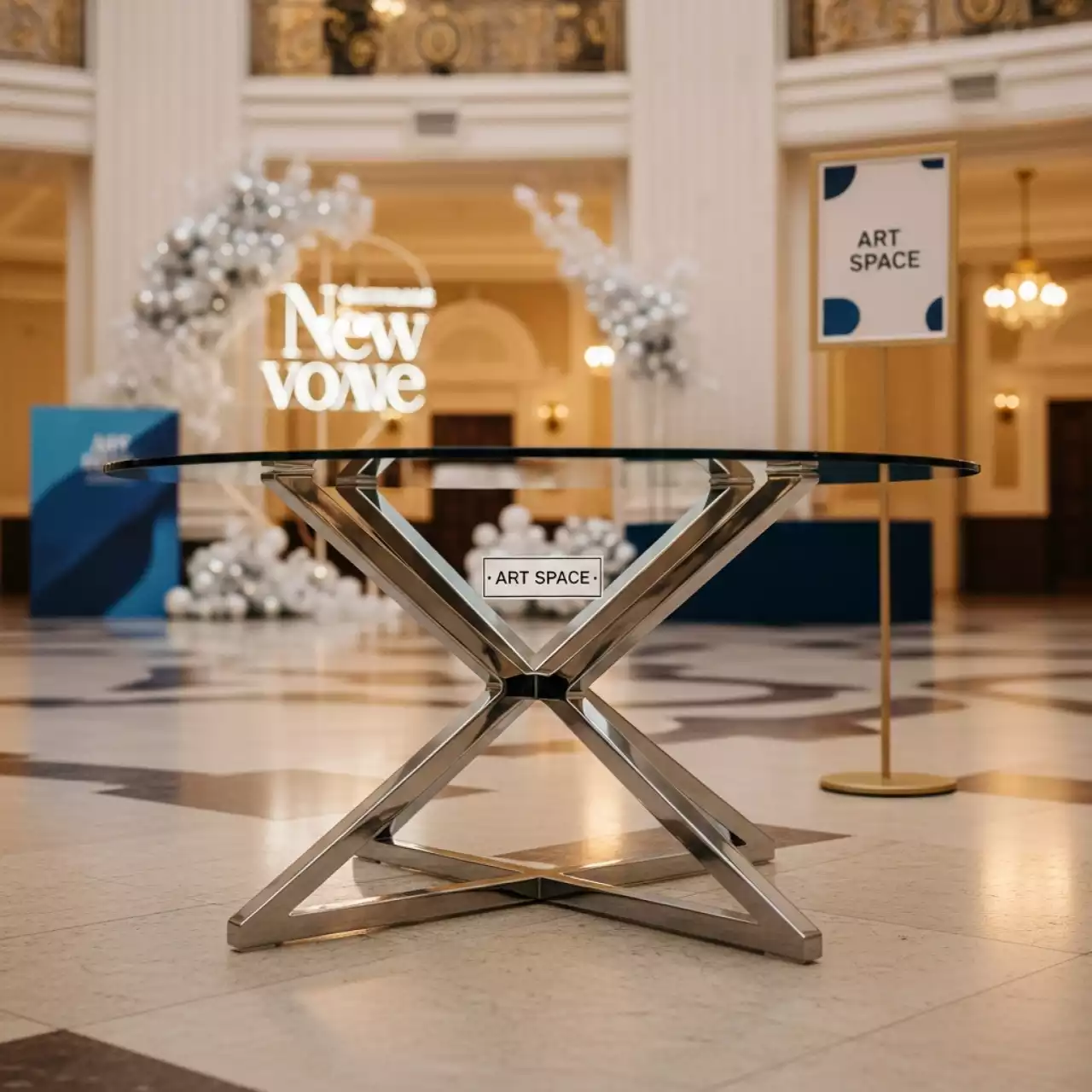 Аренда Стол журнальный Andrian Silver в Зимнем театре — ART SPACE