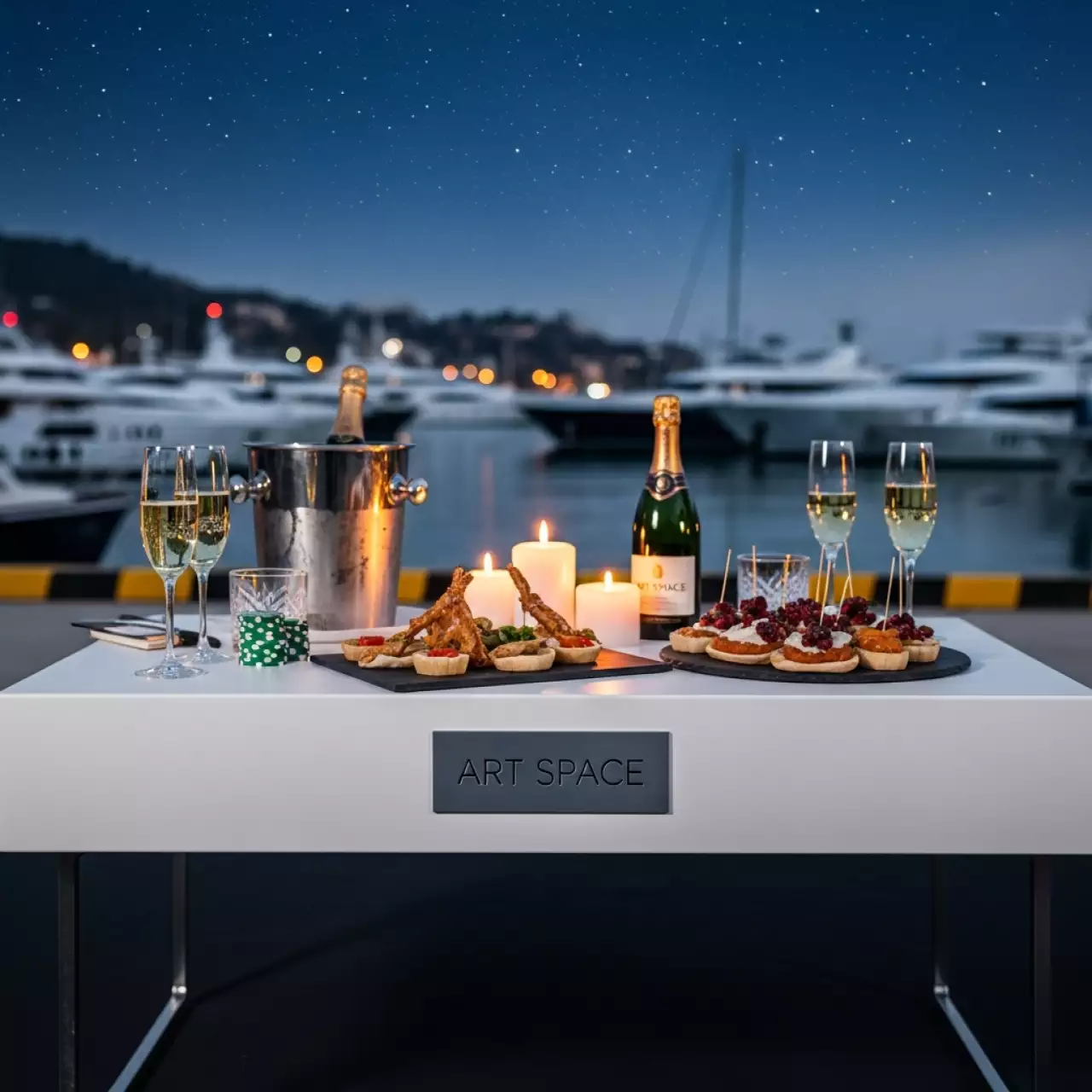 Аренда Стол журнальный Asscher 50x50 на территории Морпорта Сочи — ART SPACE