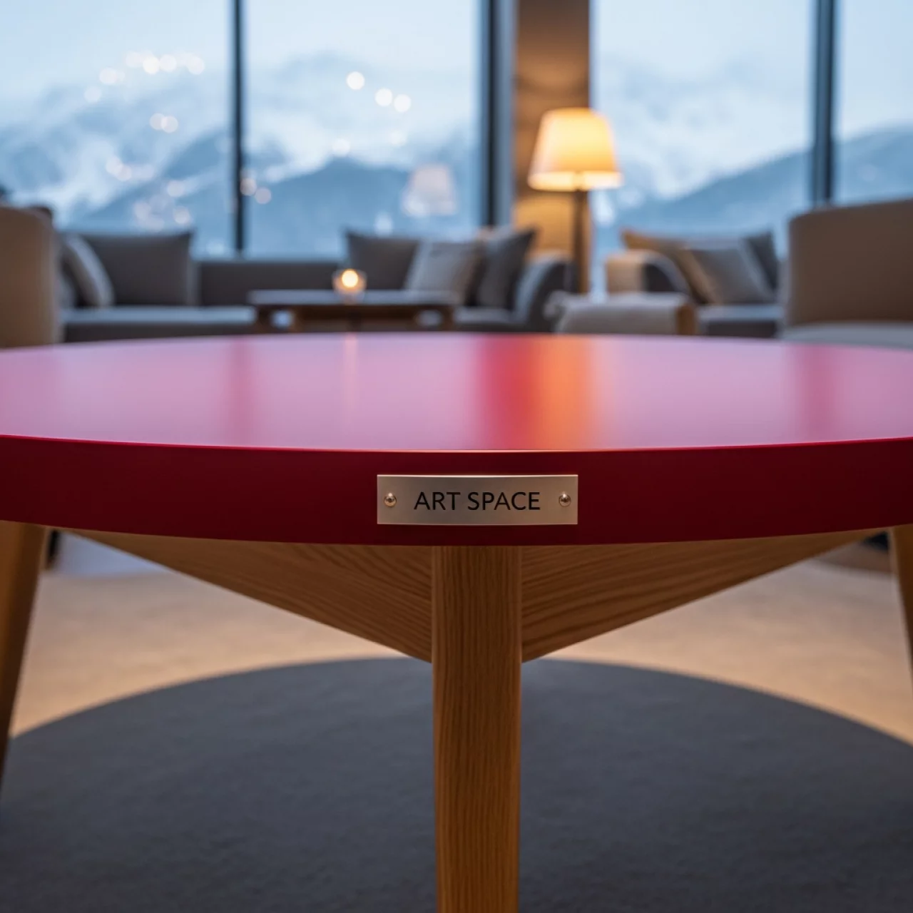 Аренда Стол журнальный carosello wood red в Rixos Krasnaya Polyana — ART SPACE