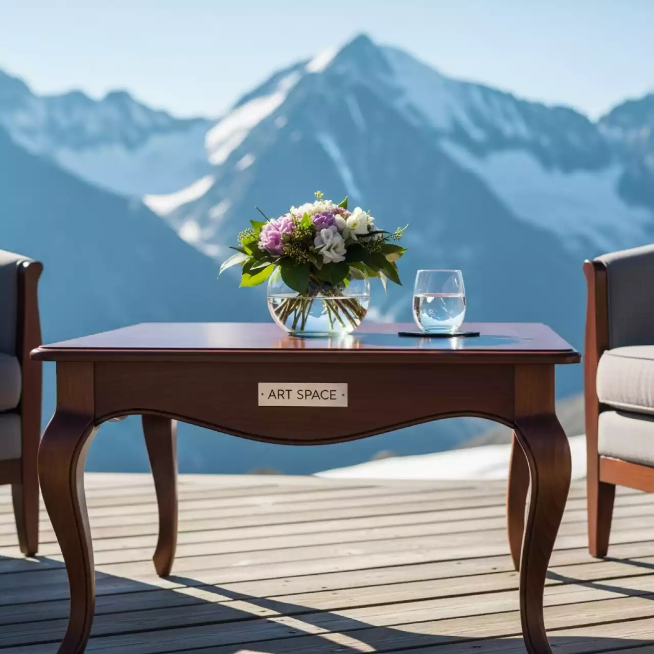 Аренда Стол журнальный Д2 на площадке Rosa Peak (2320м) — ART SPACE