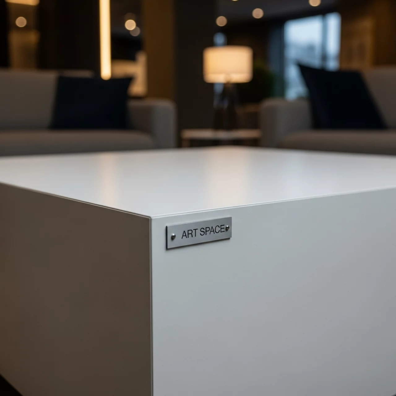 Аренда Стол журнальный квадратный белый 70х70 см в Green Flow Hotel — ART SPACE