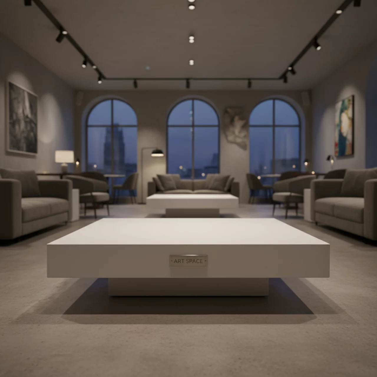 Аренда Стол журнальный Lack White 55х55 в ресторане «Плакучая Ива» — ART SPACE