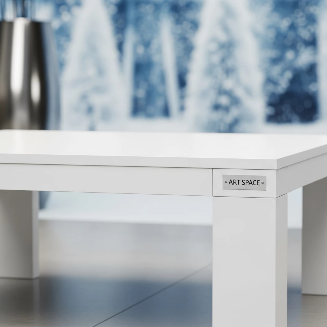 Аренда Стол журнальный прямоугольный белый Lack 90х55 см в Sport Inn Hotel & Wellness — ART SPACE