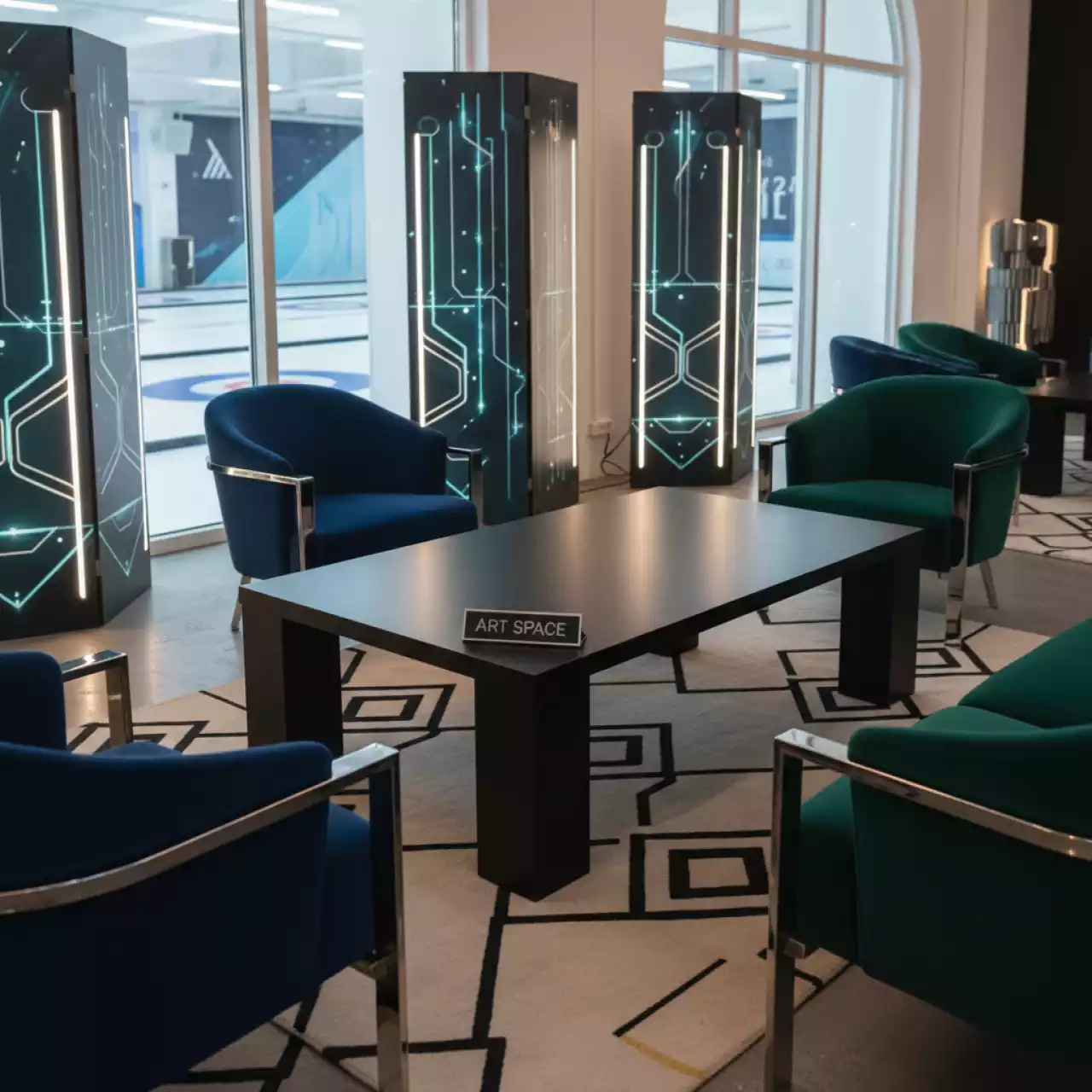 Аренда Стол журнальный прямоугольный черный Lack 02 170BK 90х55 см в Керлинговом центре «Ледяной куб» — ART SPACE