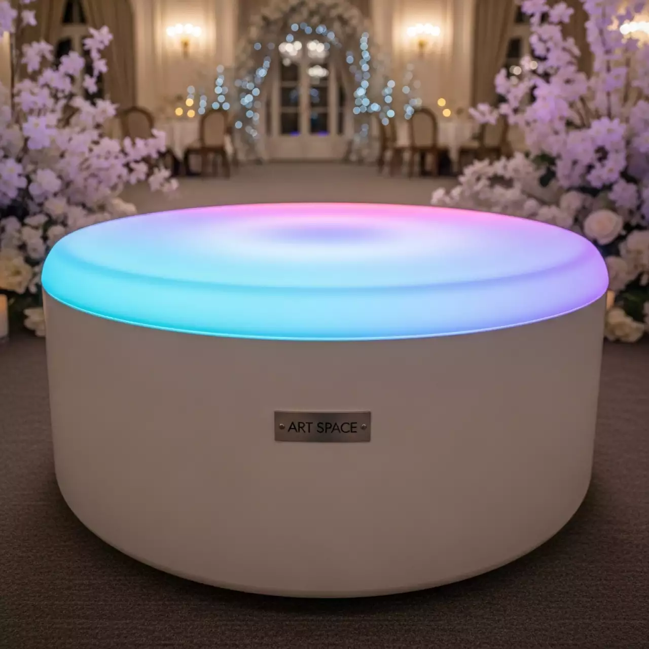 Аренда Стол журнальный с подсветкой LED D 51 в ресторане «La Terrazza» — ART SPACE