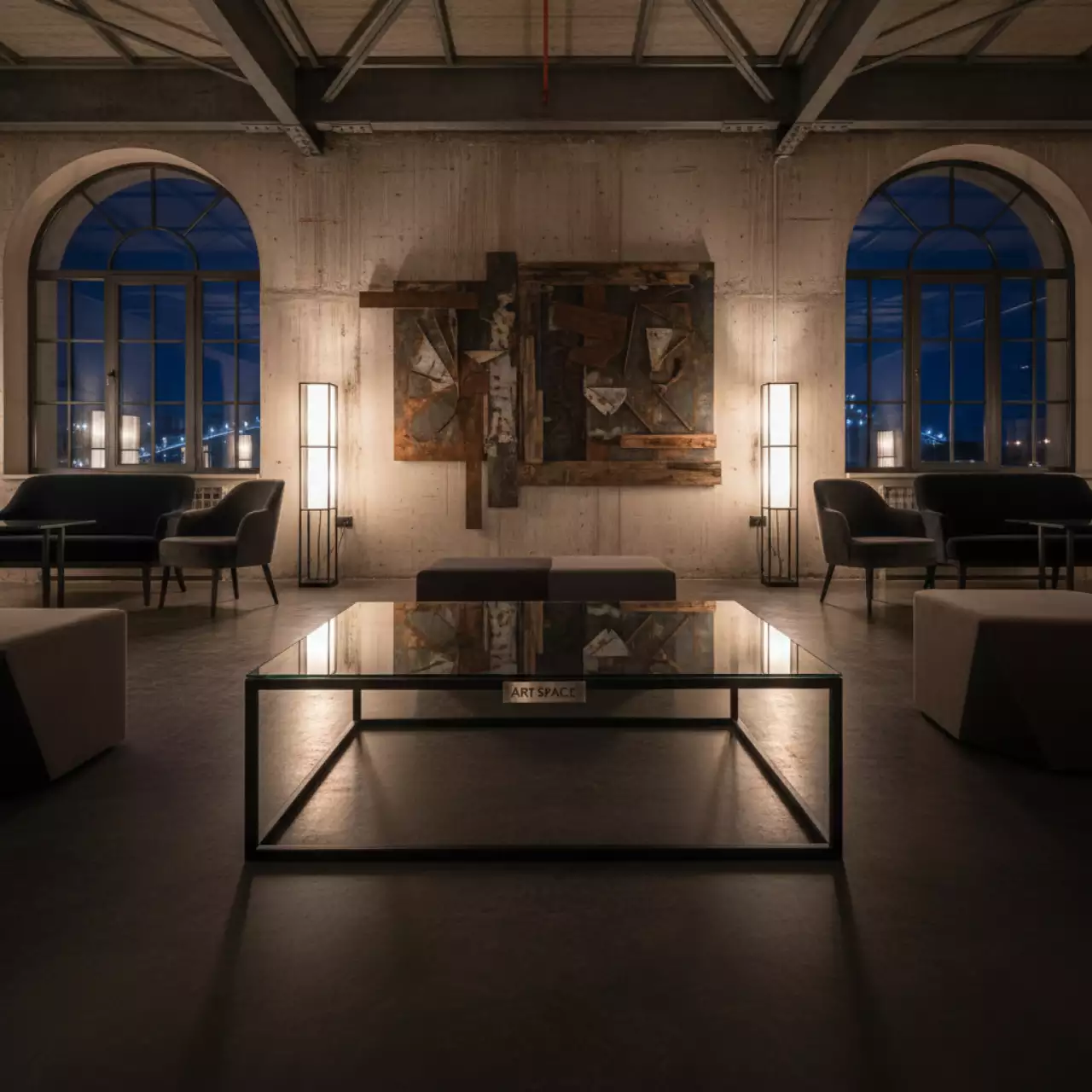 Аренда Стол журнальный стеклянный прямоугольный 110х70 см в Bridge Resort — ART SPACE