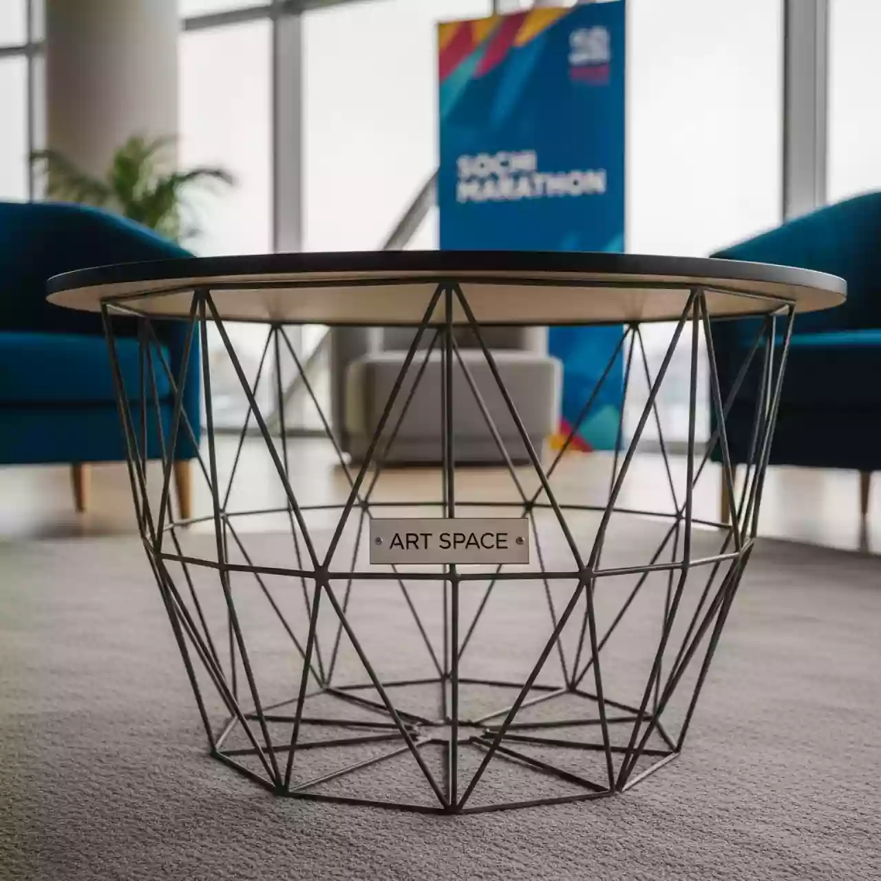 Аренда Стол журнальный Wire d 70 в Grand Karat Sochi — ART SPACE