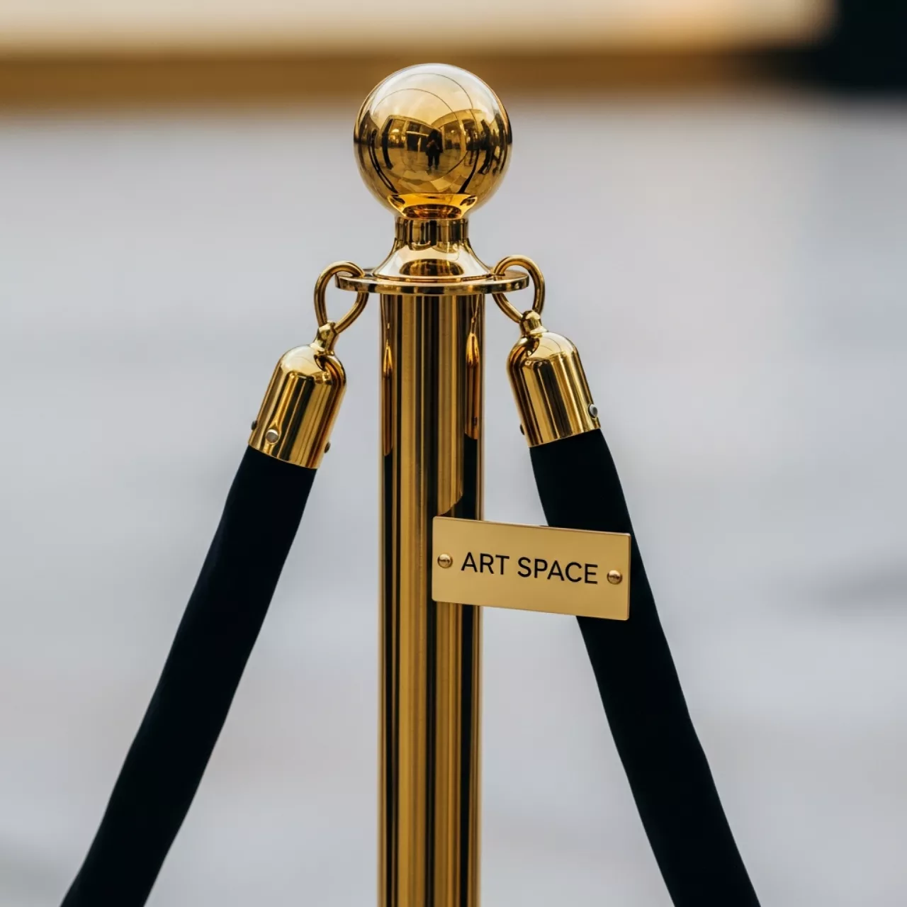 Аренда Столбик Красная дорожка золотой в санатории «Заполярье» — ART SPACE