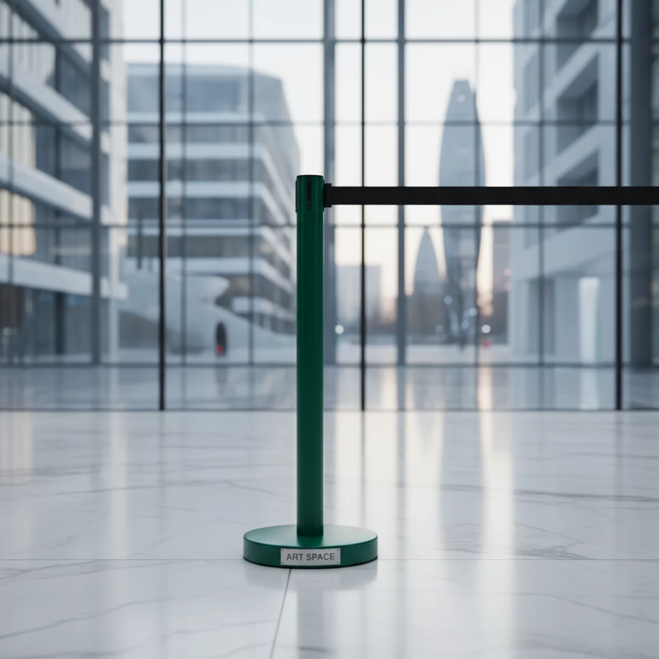 Аренда Столбик оградительный Barrier green в Университете «Сириус» — ART SPACE