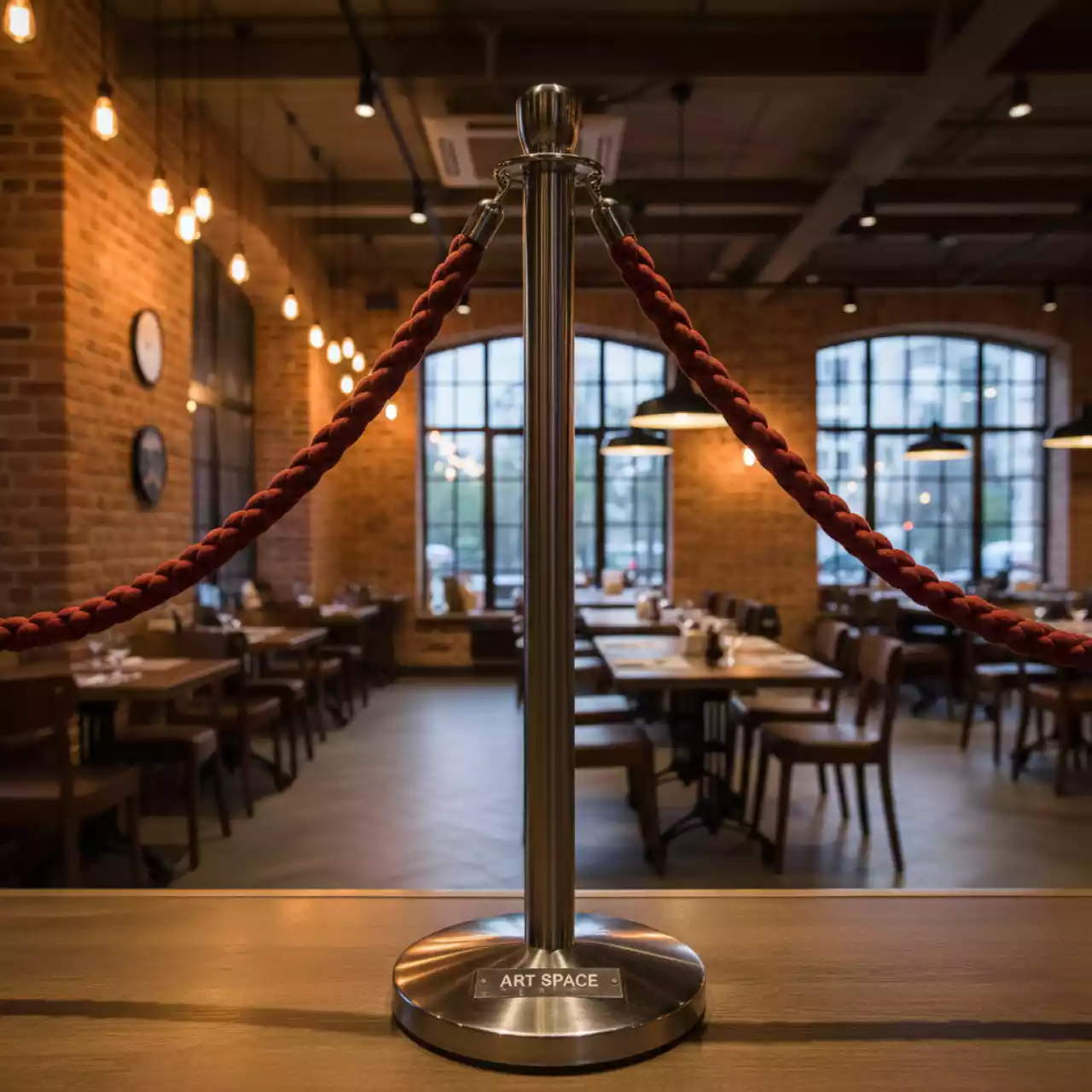Аренда Столбик ограждения с канатом в ресторане «Сыроварня» — ART SPACE