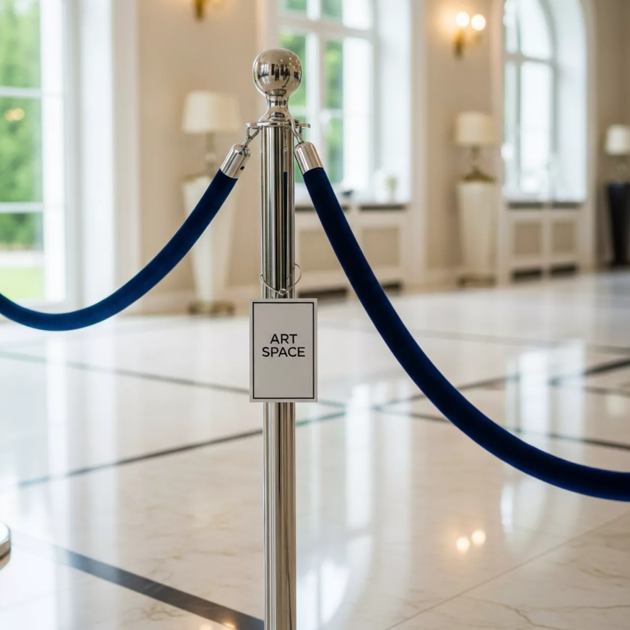 Аренда Столбик с канатом синим 1,5 м на вилле «Анна» — ART SPACE