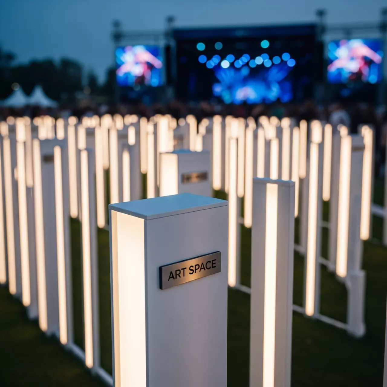 Аренда Столбики ограждения светодиодные в конгресс-холле отеля Жемчужина — ART SPACE