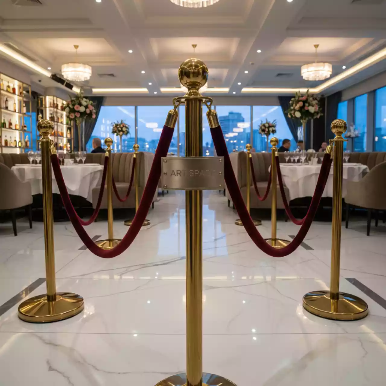 Аренда Столбики с канатом в ресторане «D.O.M» — ART SPACE