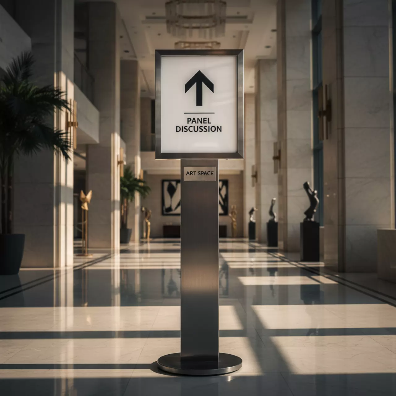 Аренда Столбики с табличкой указателем в отеле Radisson Lazurnaya — ART SPACE