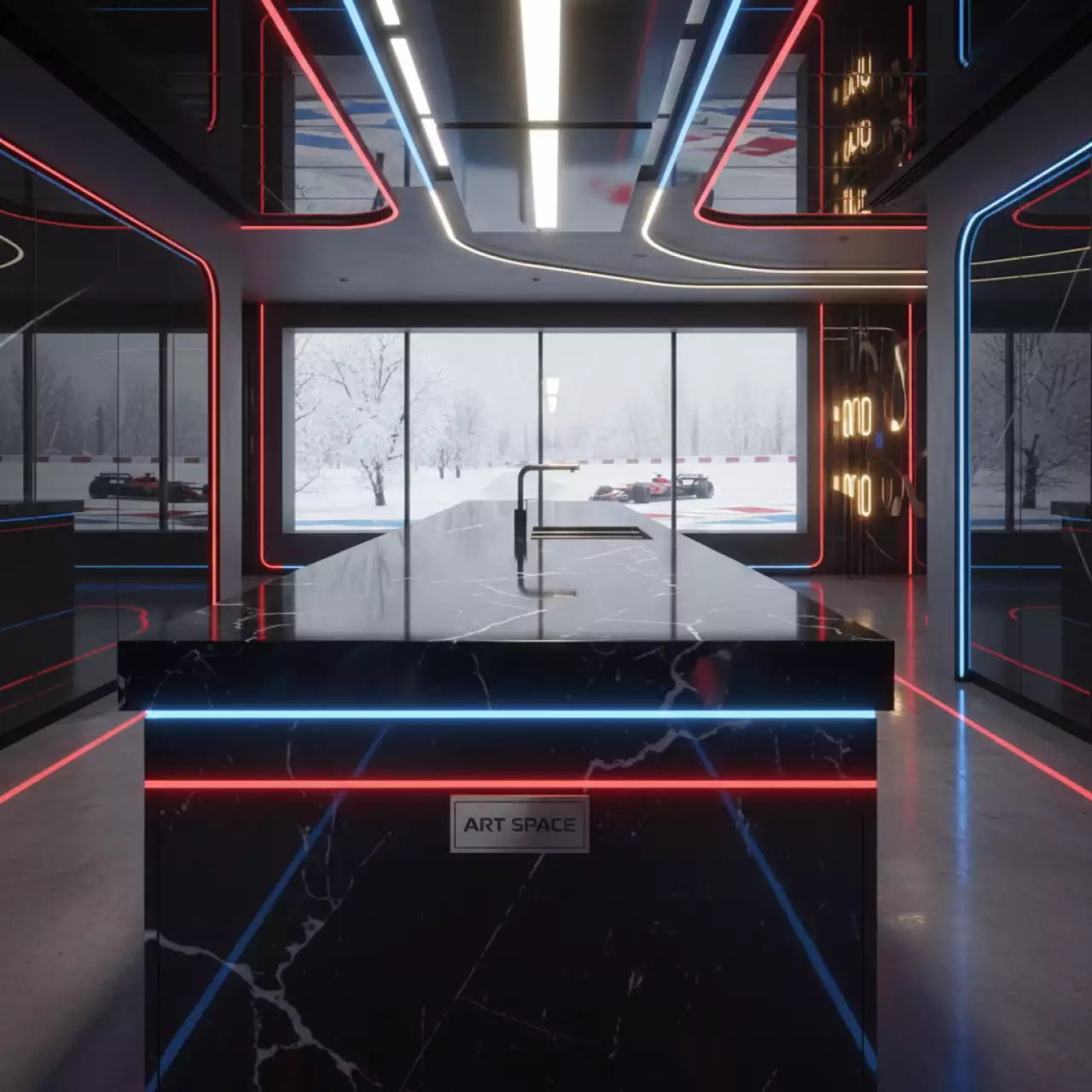 Аренда Столешница 600 мм для кухни в Grand Karat Sochi — ART SPACE