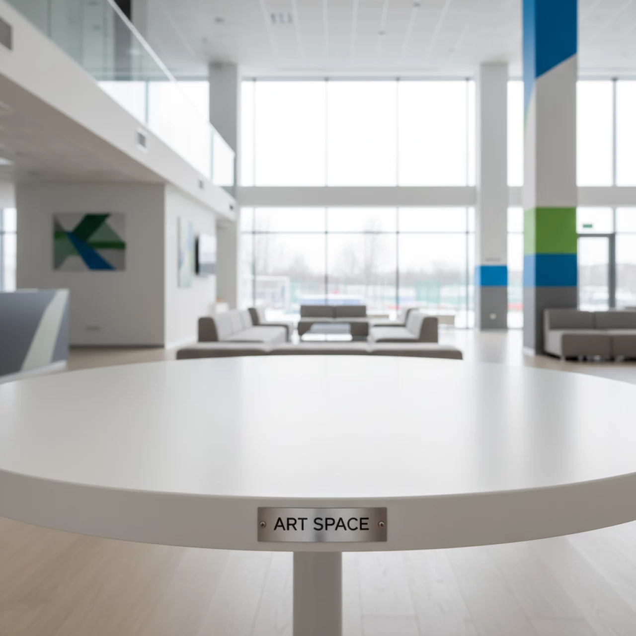 Аренда Столешница для кухонного стола Кристалл белая D 780х25 мм в комплексе «Дагомыс» — ART SPACE