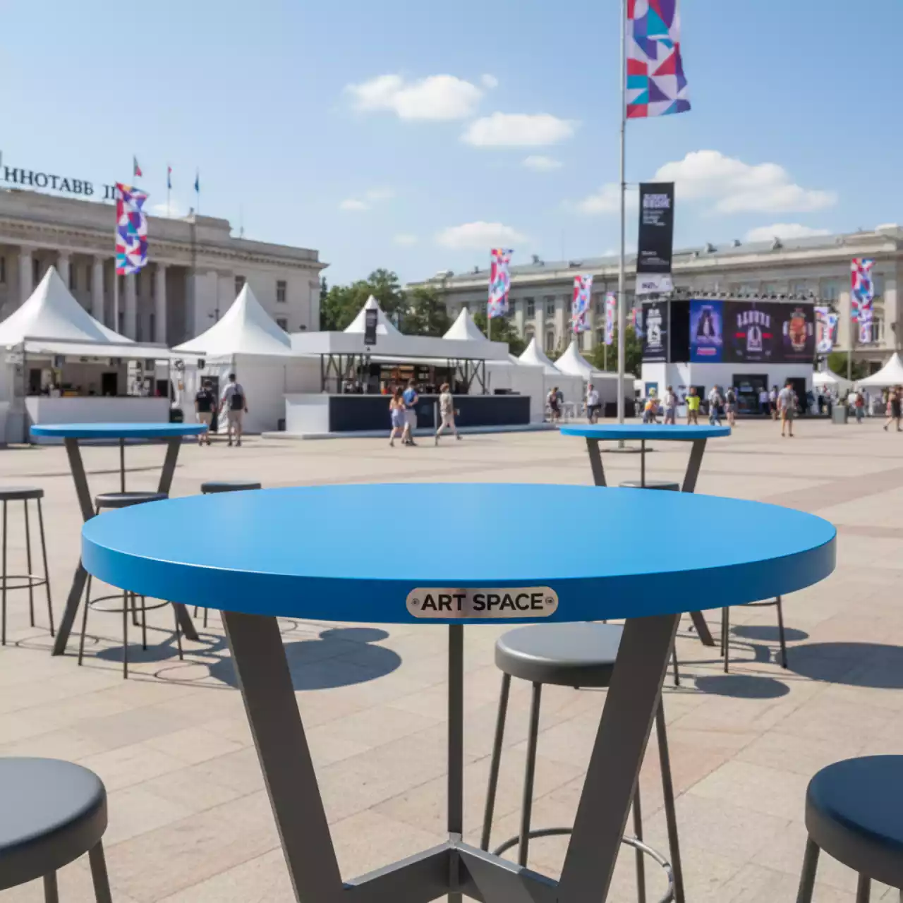 Аренда Столешница HPL круглая 37 мм D800 на Медальной площади — ART SPACE