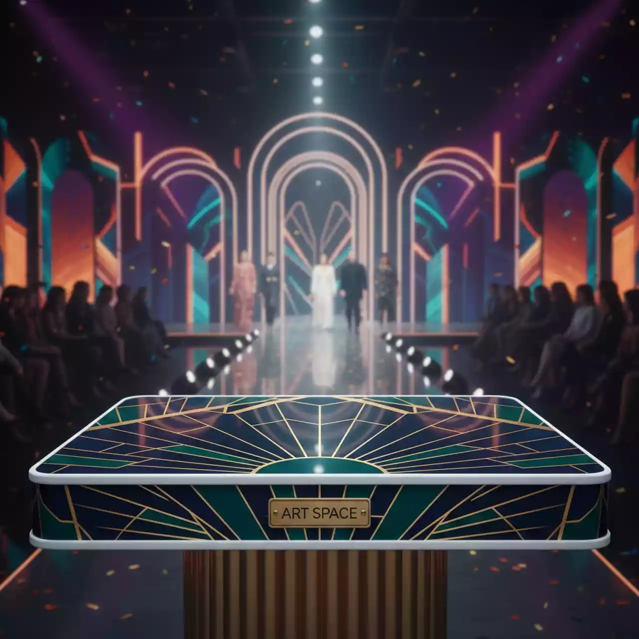 Аренда Столешница HPL прямоугольная 25 мм с кромкой ПВХ в Delta Sirius — ART SPACE