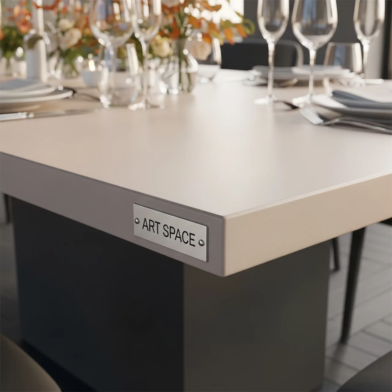 Аренда Столешница HPL прямоугольная с кромкой ПВХ в Karat Resort — ART SPACE