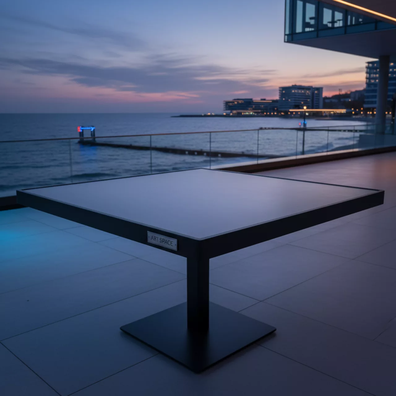 Аренда Столешница HPL с кромкой ПВХ 25 мм 1000х1000 на пляже «Маяк» — ART SPACE