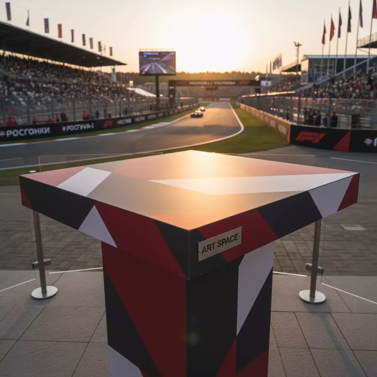 Аренда Столешница HPL с кромкой ПВХ 37 мм 1000х1000 на Медальной площади — ART SPACE