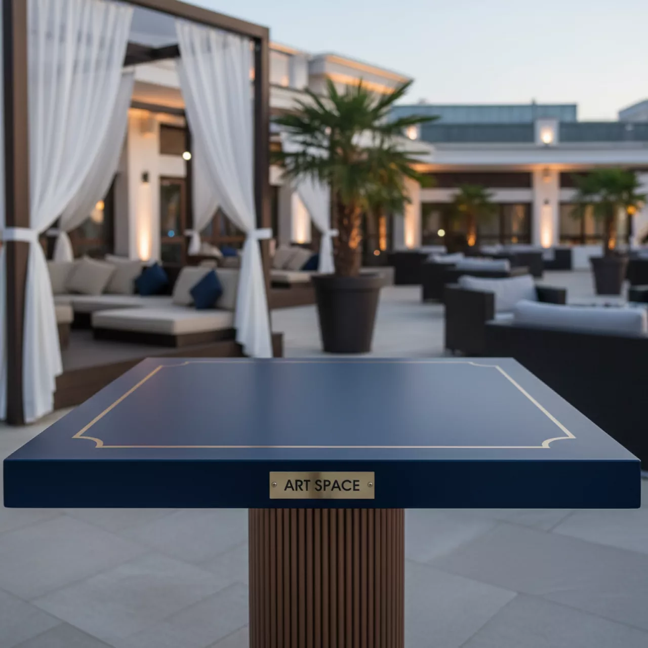 Аренда Столешница HPL с кромкой ПВХ 37 мм 800х800 в City Park Hotel Sochi — ART SPACE