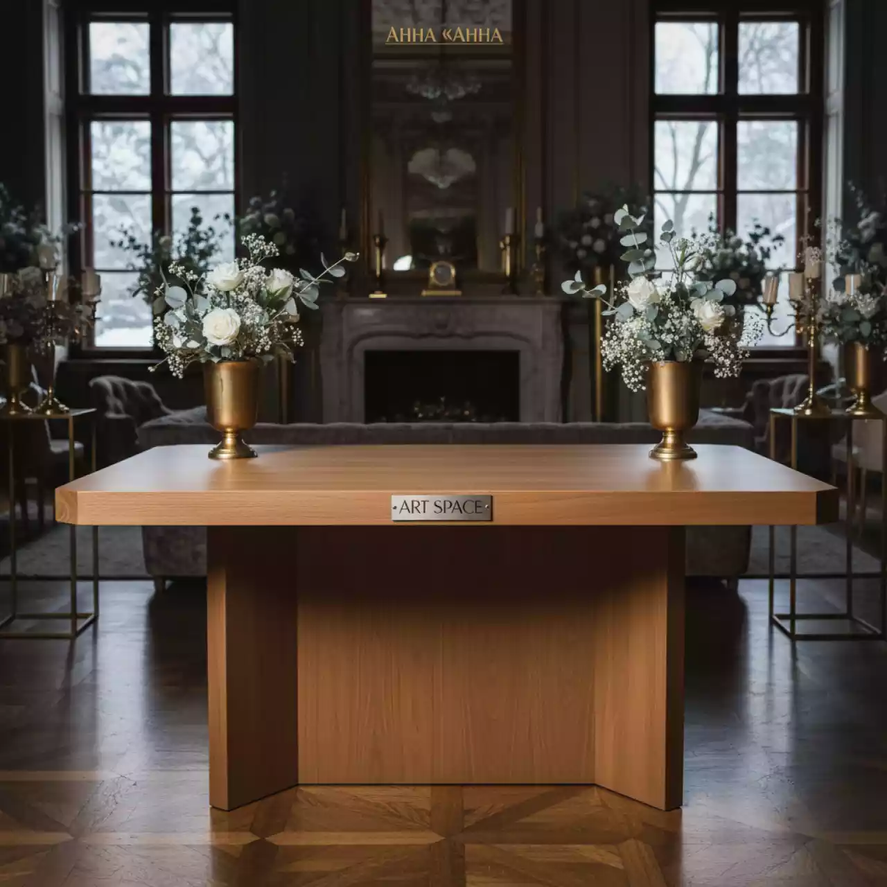 Аренда Столешница компактная Helsinki светло коричневая 120х80 на вилле «Анна» — ART SPACE