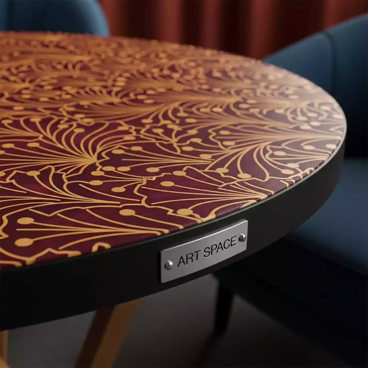 Аренда Столешница круглая HPL 25 мм с кромкой ПВХ диаметр 600 мм в Mantera Supreme — ART SPACE