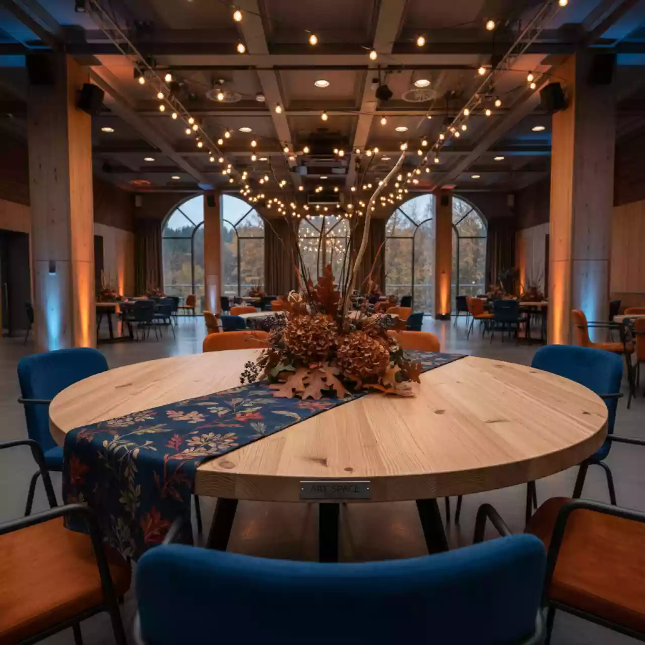 Аренда Столешница круглая хвоя D 800х28 мм в санатории «Заполярье» — ART SPACE