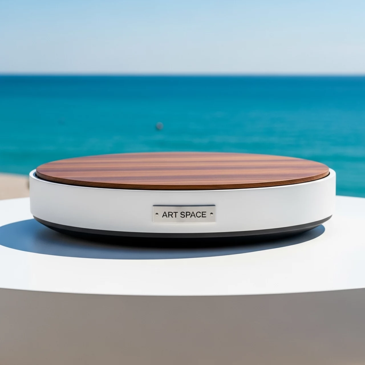 Аренда Столешница круглая Piano Laminato D 70 на пляже «Маяк» — ART SPACE