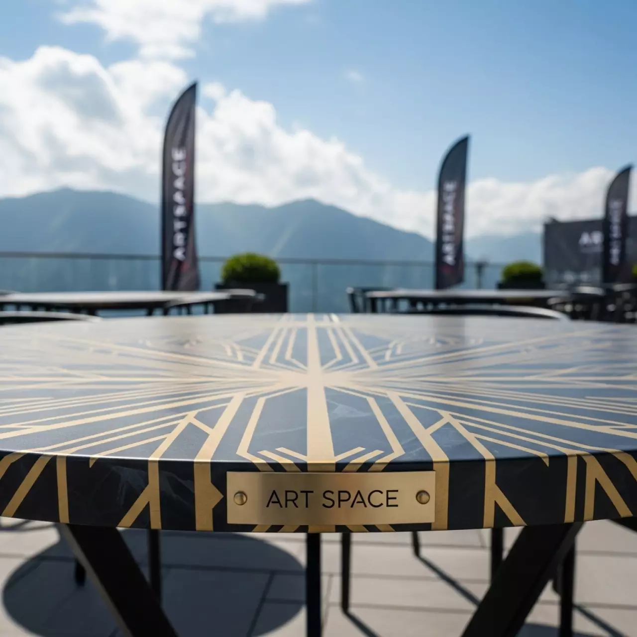 Аренда Столешница круглая Solid Compact Ø1190 в Sochi Marriott Krasnaya Polyana — ART SPACE