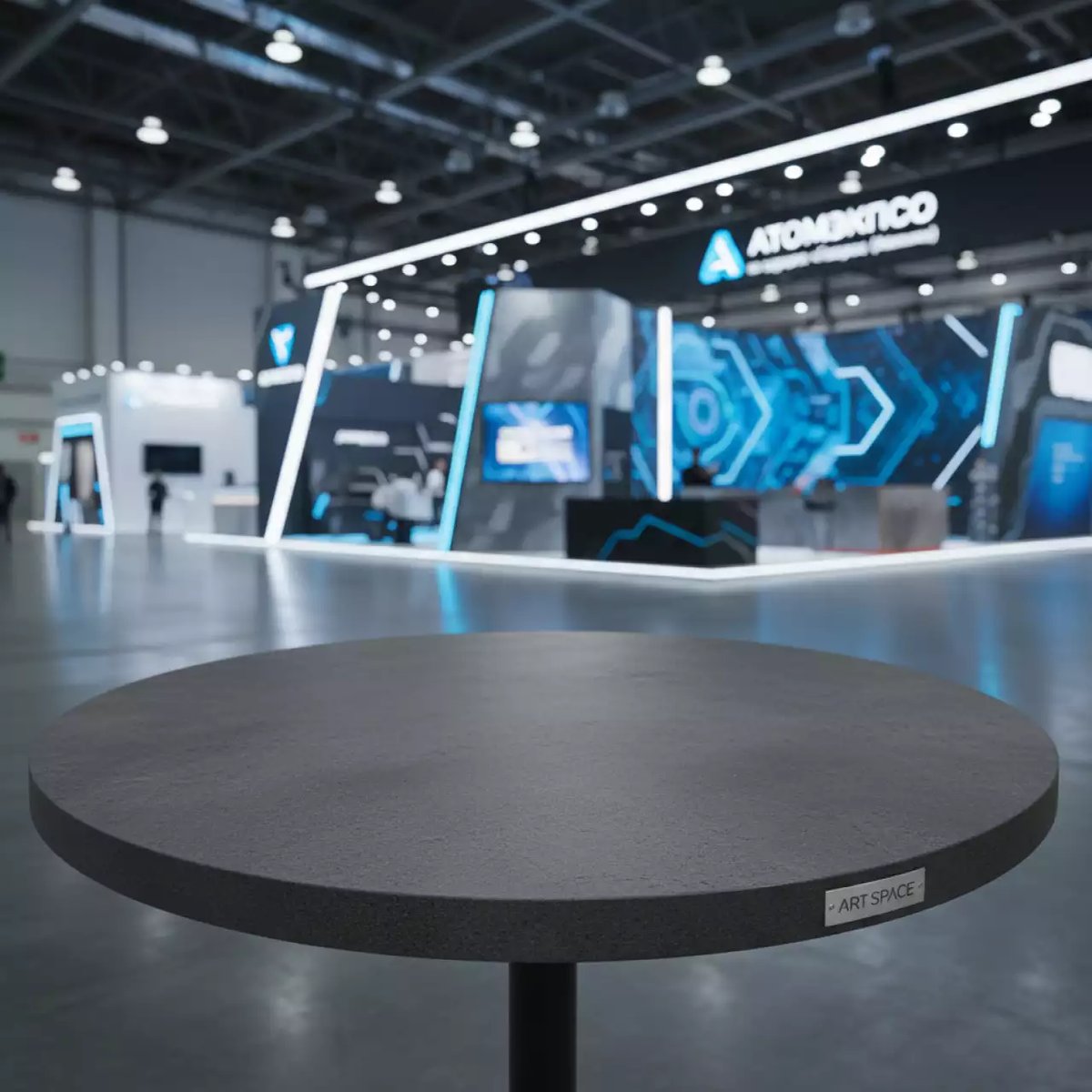 Аренда Столешница круглая Werzalit D800 мм бук на курорте «Газпром» (Альпика) — ART SPACE