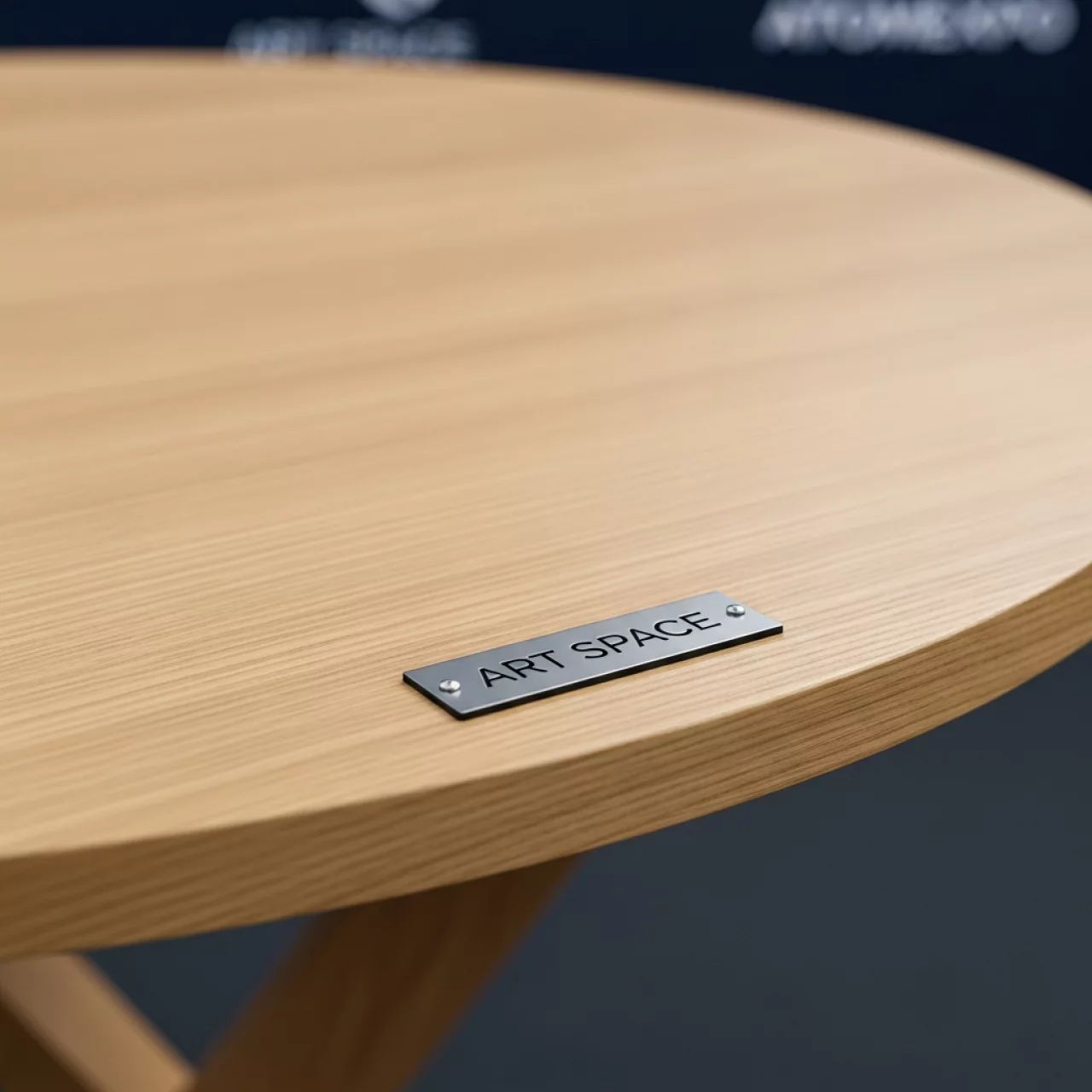 Аренда Столешница круглая Werzalit D 800 белый дуб в казино «Сочи» — ART SPACE