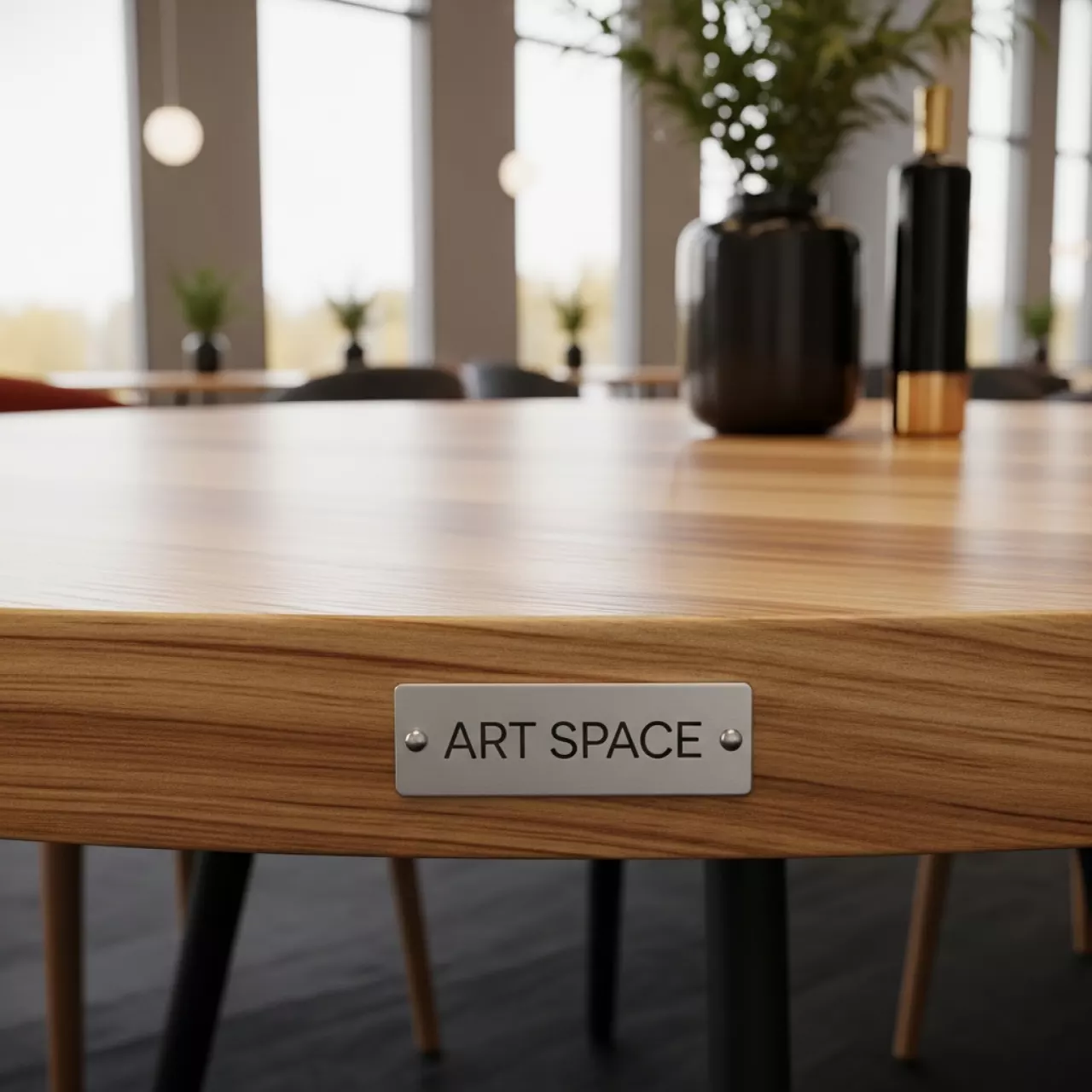 Аренда Столешница круглая Werzalit Woodart в конгресс-холле отеля Жемчужина — ART SPACE