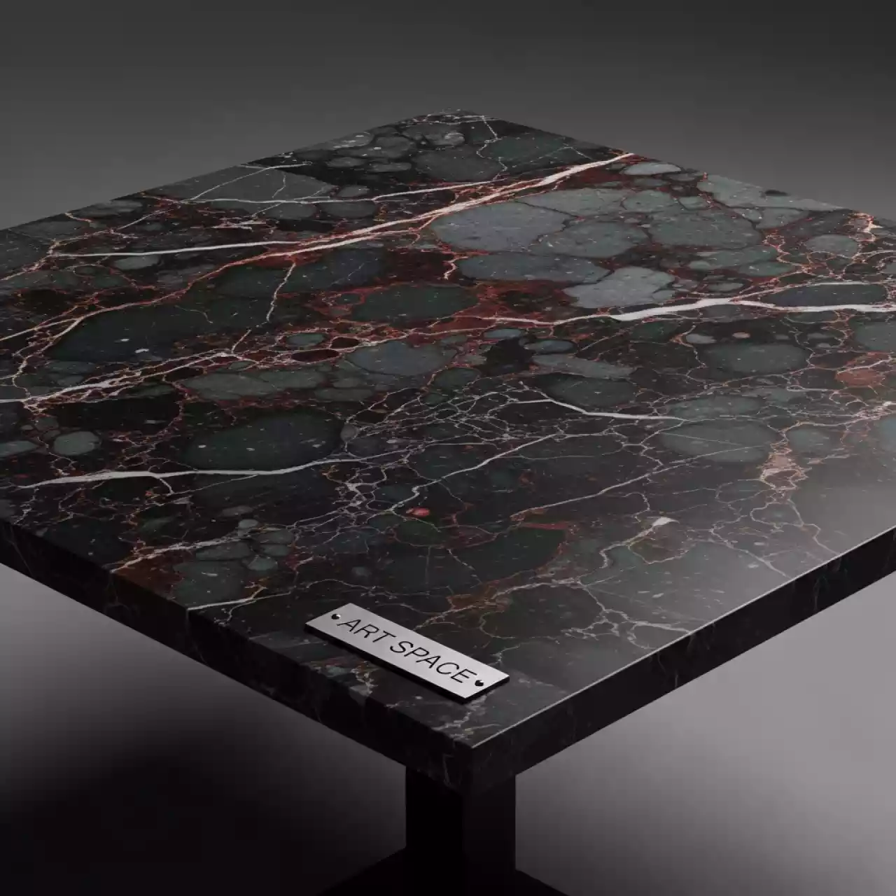 Аренда Столешница квадратная Werzalit 800х800 мраморный опиум в ресторане «Магадан» — ART SPACE