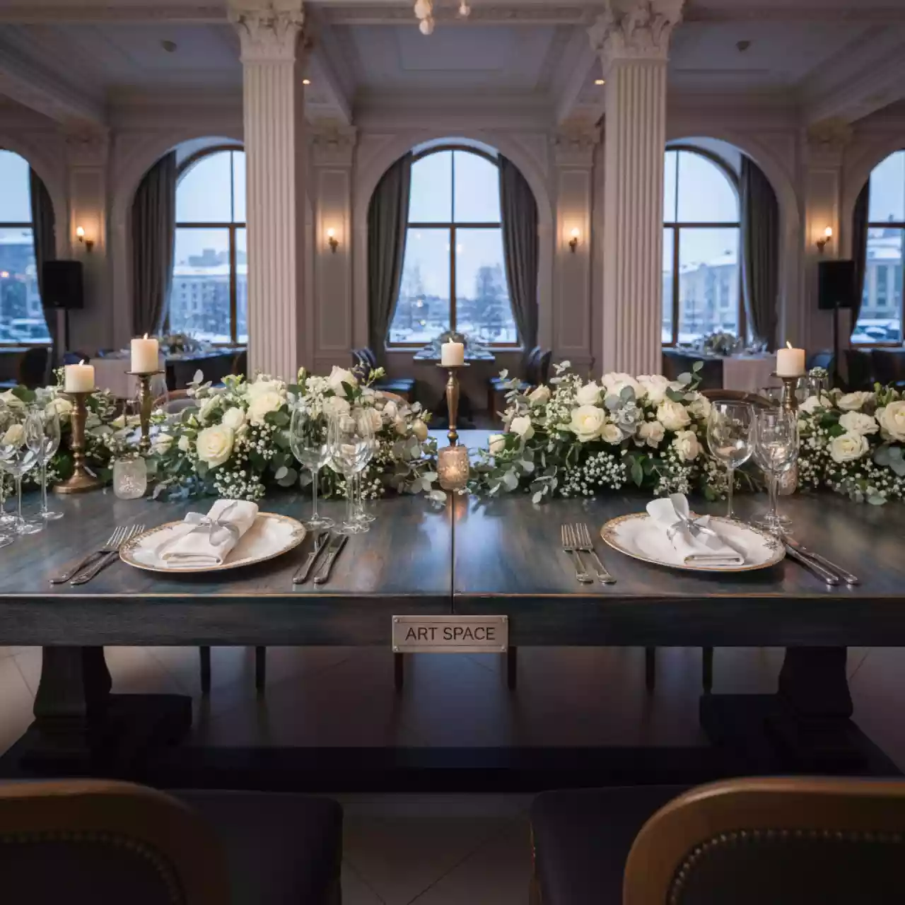 Аренда Столешница массив бука 40 мм в ресторане «Паруса» — ART SPACE