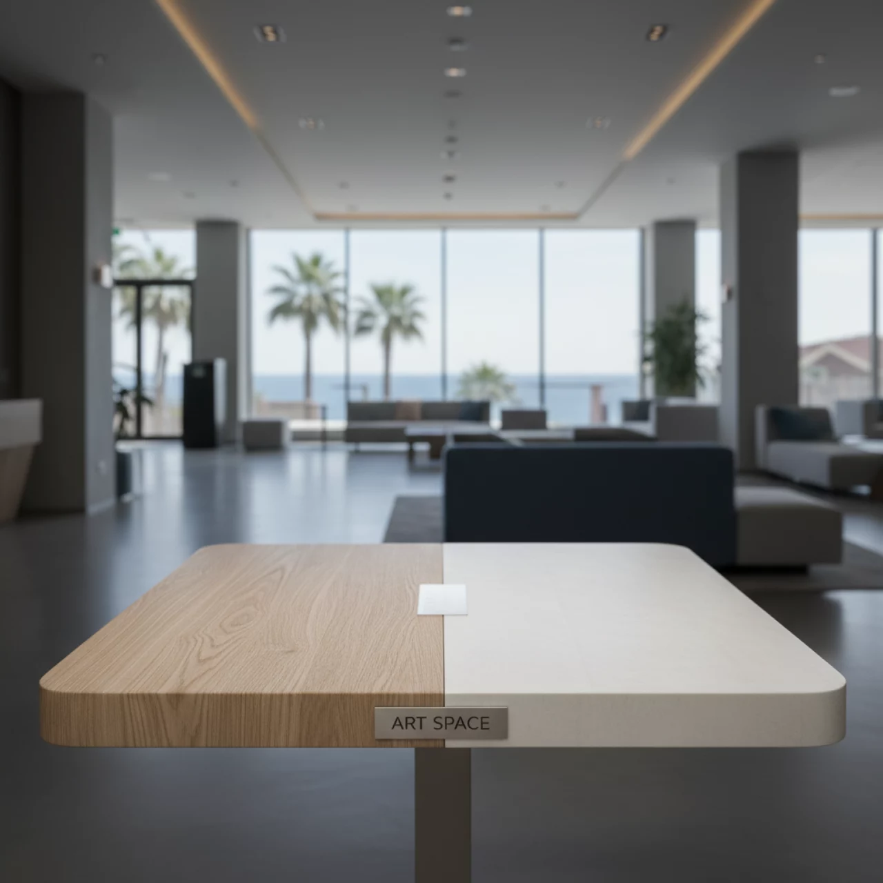 Аренда Столешница Окала 70 квадратная дуб керамика в отеле Hyatt Regency Sochi — ART SPACE