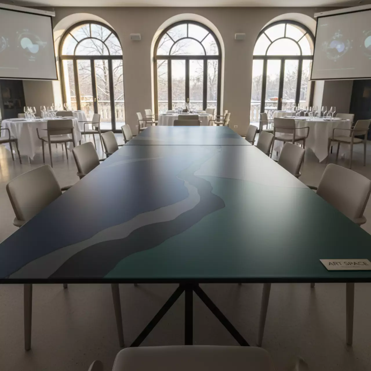 Аренда Столешница Oxalit Arentariya в ресторане «La Terrazza» — ART SPACE