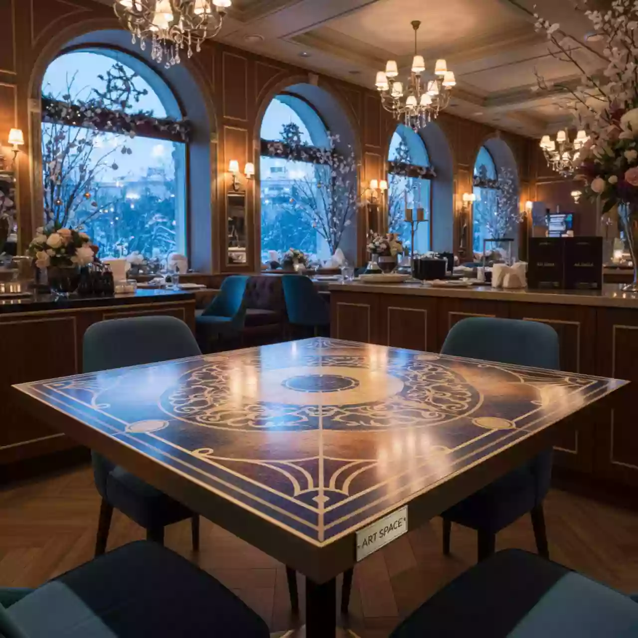 Аренда Столешница Piano Laminato квадратная 90х90 в ресторане «Brunello» — ART SPACE