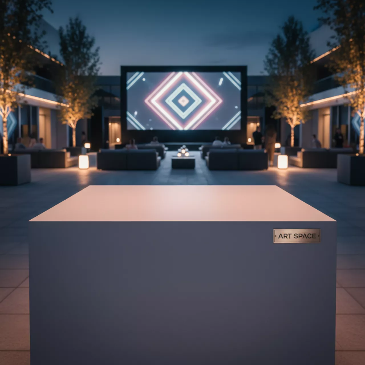 Аренда Столешница пластиковая квадратная Polyethylene на Медальной площади — ART SPACE