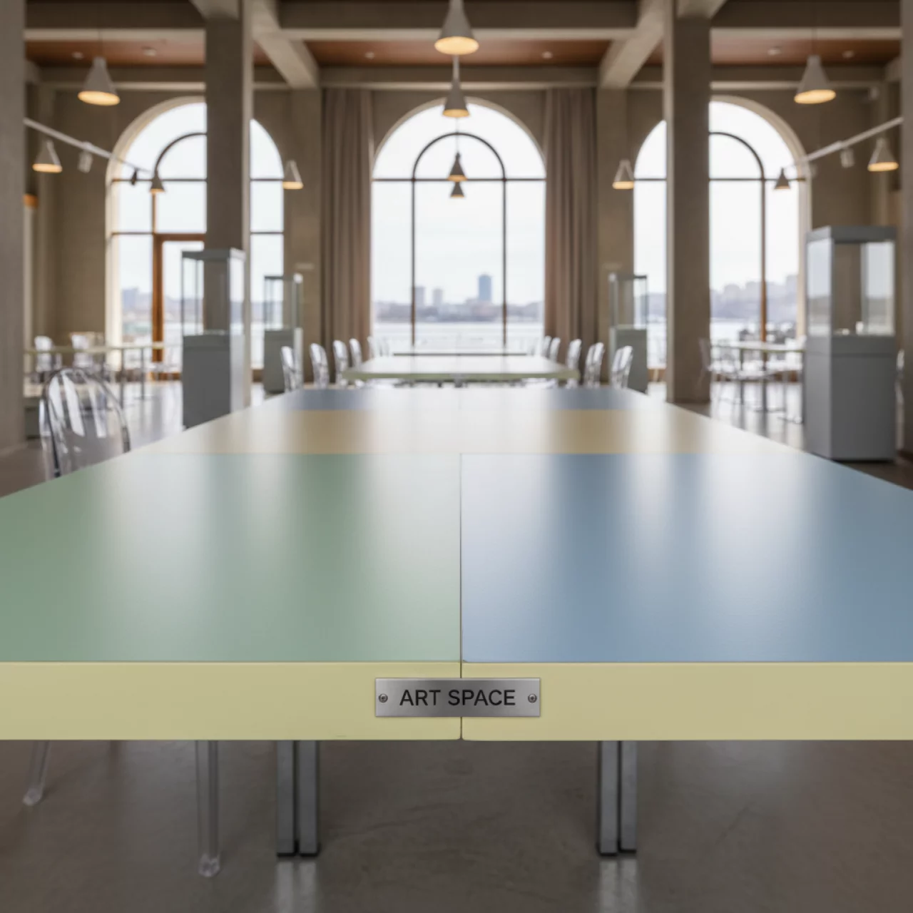 Аренда Столешница прямоугольная Linoleum в ресторане «Voda» — ART SPACE