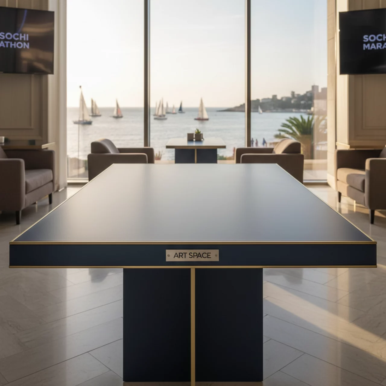 Аренда Столешница прямоугольная Solid Compact 690х590 на парусной регате (Сочи) — ART SPACE