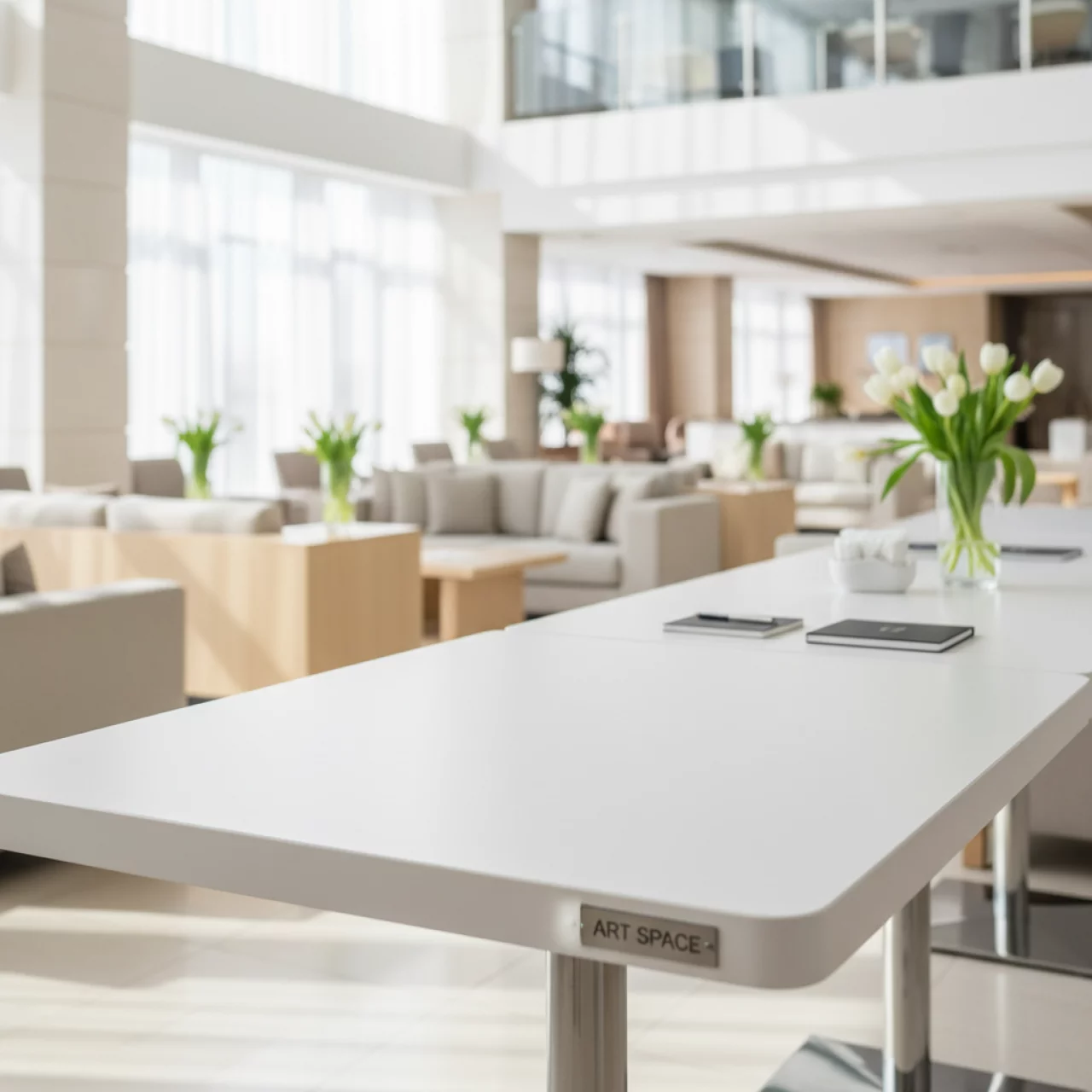 Аренда Столешница прямоугольная Werzalit 1100х700 белый в отеле Hyatt Regency Sochi — ART SPACE