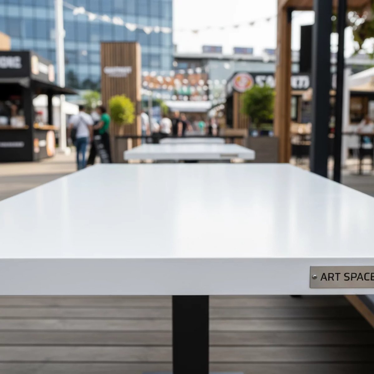 Аренда Столешница прямоугольная Werzalit 1200х800 белая в санатории «Заполярье» — ART SPACE